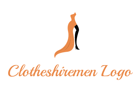 leg in slit dress logo