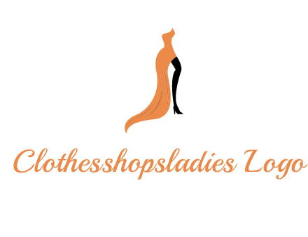 leg in slit dress logo