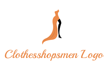 leg in slit dress logo