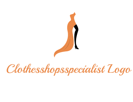 leg in slit dress logo