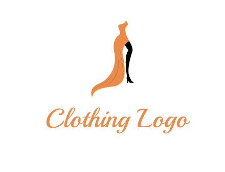 leg in slit dress logo