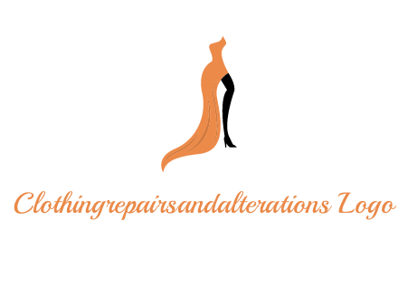 leg in slit dress logo