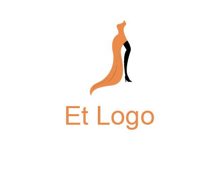 leg in slit dress logo