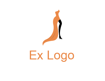leg in slit dress logo