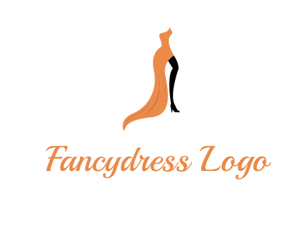 leg in slit dress logo