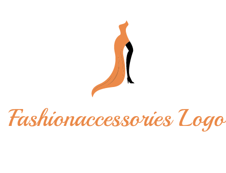 leg in slit dress logo