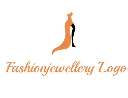 leg in slit dress logo