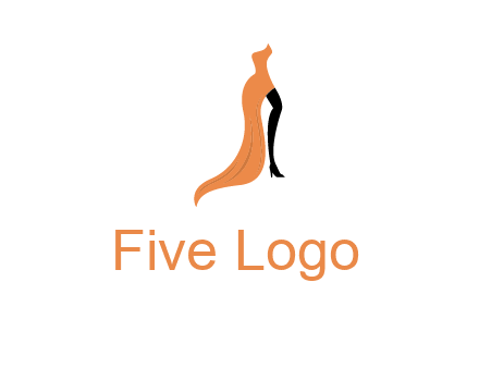 leg in slit dress logo