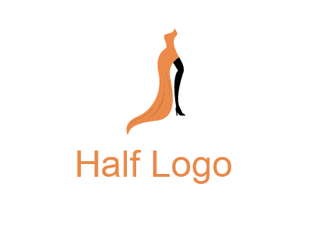 leg in slit dress logo