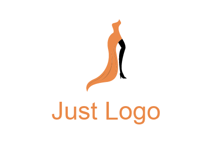 leg in slit dress logo