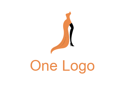 leg in slit dress logo