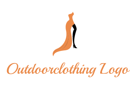 leg in slit dress logo
