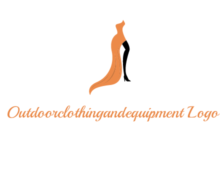 leg in slit dress logo