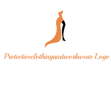 leg in slit dress logo