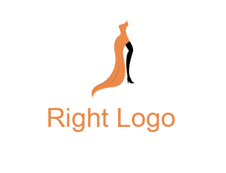 leg in slit dress logo