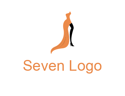 leg in slit dress logo