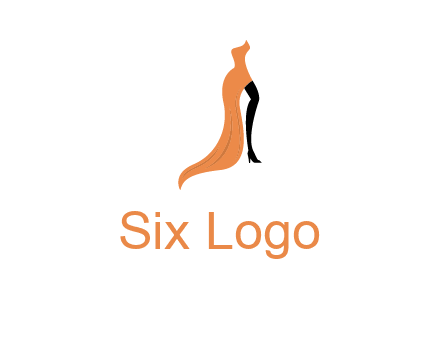 leg in slit dress logo