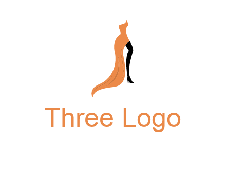 leg in slit dress logo