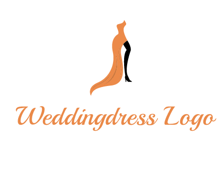 leg in slit dress logo