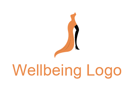 leg in slit dress logo