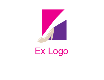 leg wearings heel shoe logo