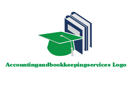 books with graduation cap logo
