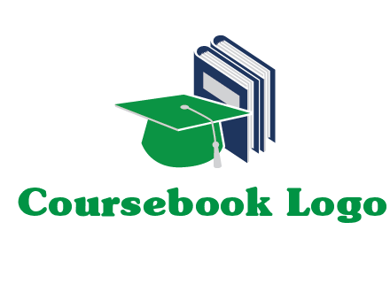 books with graduation cap logo