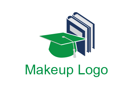 books with graduation cap logo