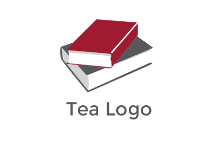 grey and red books logo
