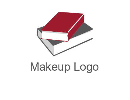 grey and red books logo