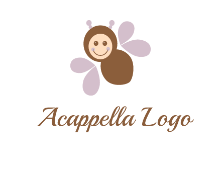 smiling butterfly logo