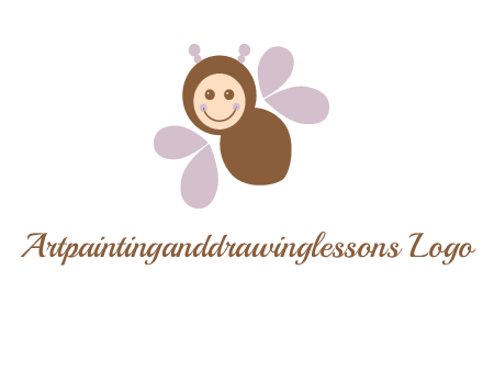 smiling butterfly logo