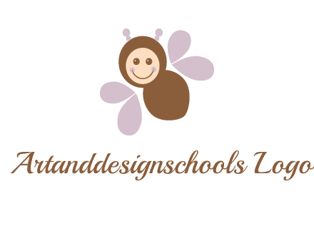 smiling butterfly logo