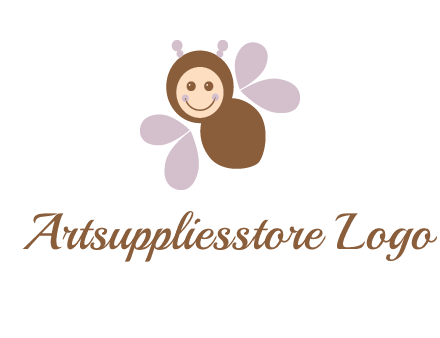smiling butterfly logo