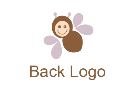 smiling butterfly logo