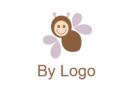 smiling butterfly logo