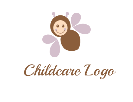 smiling butterfly logo
