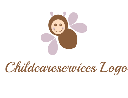 smiling butterfly logo