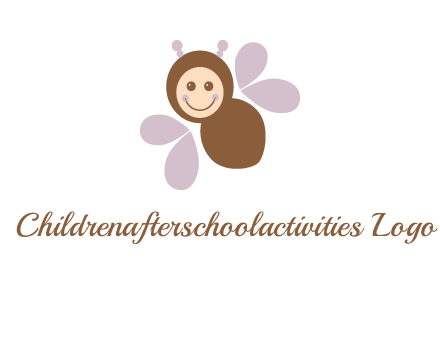smiling butterfly logo