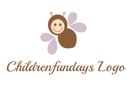 smiling butterfly logo