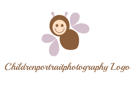 smiling butterfly logo