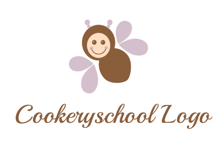 smiling butterfly logo