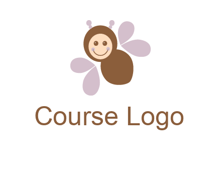 smiling butterfly logo