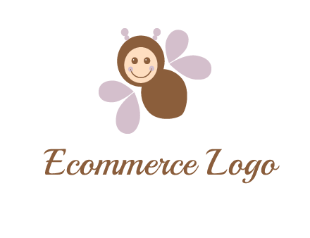 smiling butterfly logo