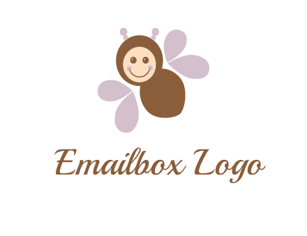 smiling butterfly logo