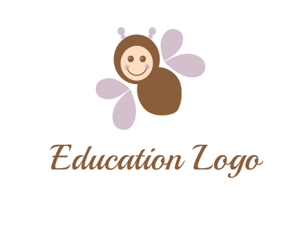 smiling butterfly logo