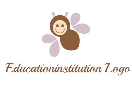 smiling butterfly logo