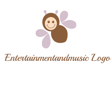 smiling butterfly logo
