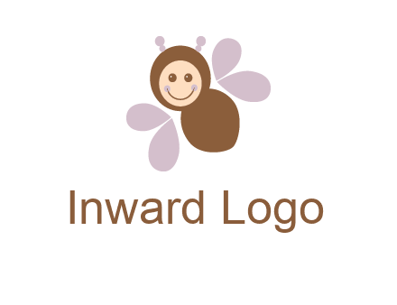 smiling butterfly logo