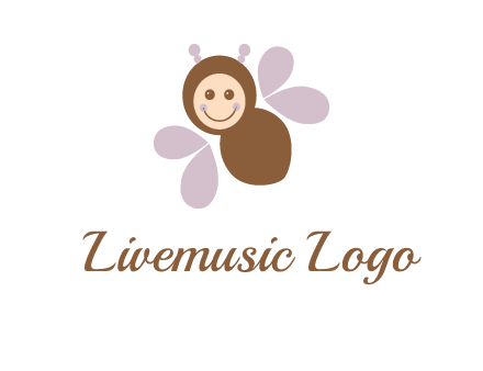 smiling butterfly logo